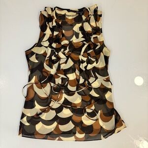 🔥3 for $21- New York & Company Multicolor Geometric Top